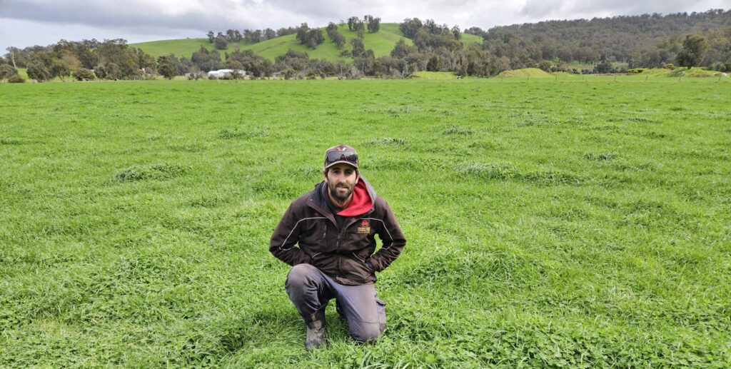 Phil Giancono in paddock sown with his Duncan Seeder fitted with Ryan Retrofit Discs